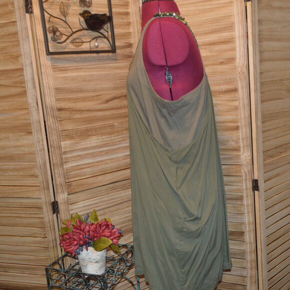 NWT Meghan Los Angeles S Olive Tunic - Picture 3 of 8